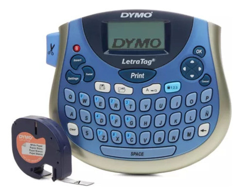 Rotulador Etiquetadora Letratag Lt100t Dymo C/1 Fita 4 Pilha 0