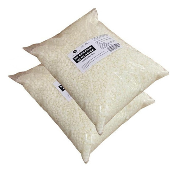 02 Sc Ceramix Cera Ecologica Soja Parafina Vela Lentilha 1kg 0