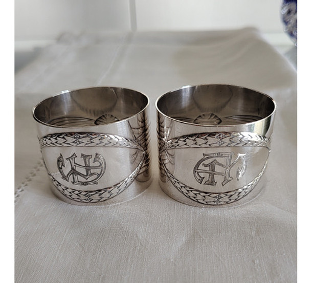 Servilletero Antiguos  Alemanes Wmf. Baño De Plata 0