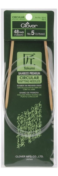 Aguja Circular Clover Takumi Bamboo 122cm - N°5 0