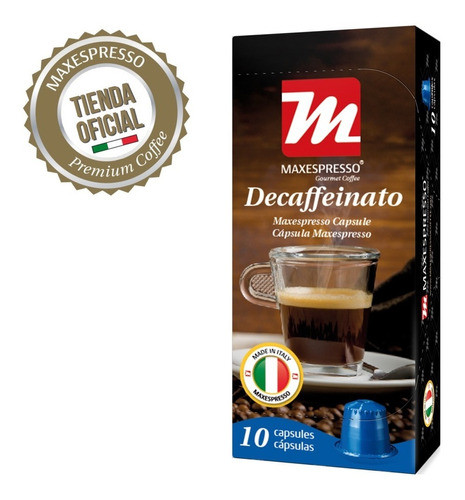 Cápsulas De Café Maxespresso Descafeinado -intensidad 4 -10u 0