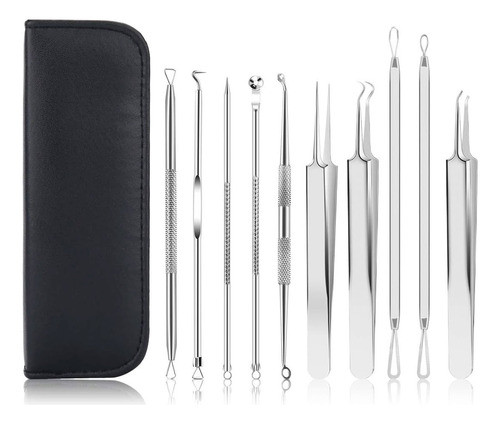 Set Extractor Removedor De Puntos Negros Espinilla Acne 10 P 0