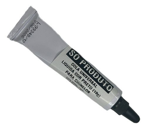 Cola Universal Liquida Cor Preto 19g Para Chinelos 0