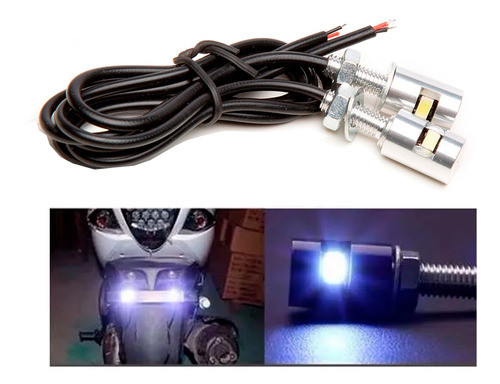 Parafuso De Placa Led Prata Universal (par) - Kga 0