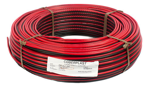 Cable Para Bafle Rojo/negro 2x1mm Artekit Cb2x1rn X100m 0