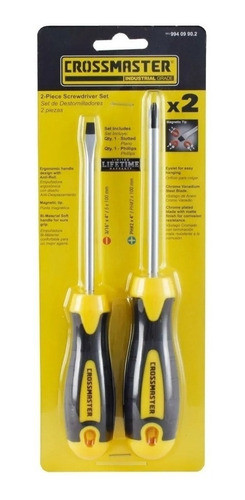 Juego Set Kit Destornilladores Crossmaster 2 Piezas 0