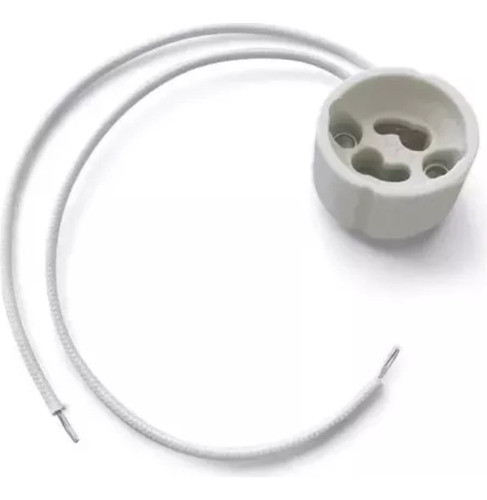 Zócalo Gu10 Cerámico Conector Dicro Ar111 Cableado X 50 0