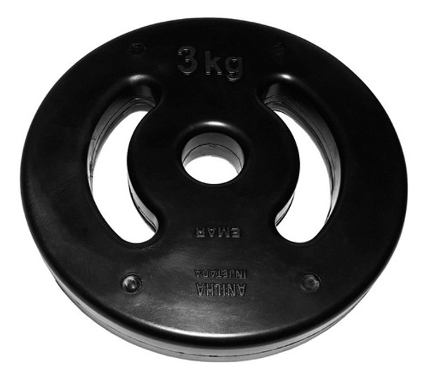 Anilha Injetada 3 Kg - Furo Standard - Frete Grátis 0