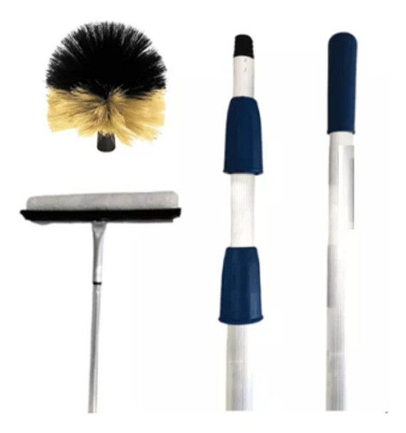 Cabo Extensor 6 Metros Rodo 35cm Vidros Vassoura Limpa Teto 0