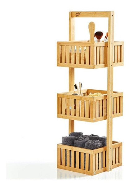 Organizador Estante De 3 Niveles Madera Bambu Buho Store 0