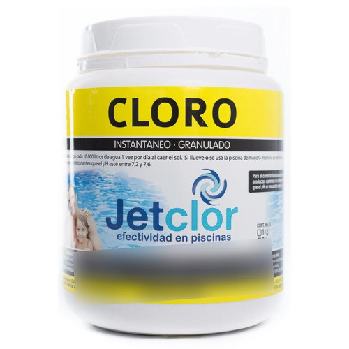 Cloro Piscinas Disolución Rapida Instantaneo Jetclor 1 Kilos 0