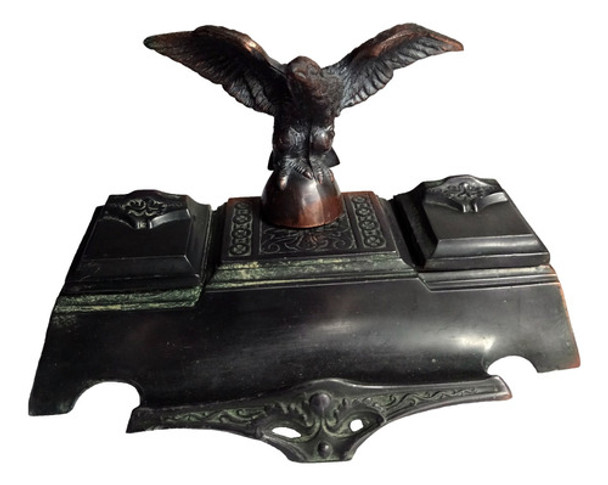 Tintero Águila De Peltré 10,5 Cm - L & F Vintage 0 Tintero Águila De Peltré 10,5 Cm - L & F Vintage 0