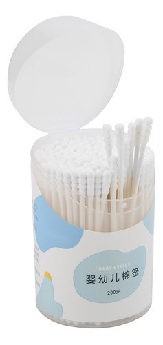 Cotonete De Algodão De Cabeça Dupla, 200 Unidades, Nariz De 0