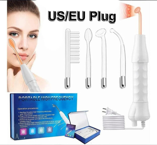 Alta Frequência Facial E Capilar C/4 Eletrodos Portátil 0