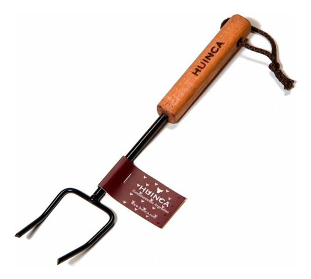 Tenedor Corto Parrillero Mango De Madera Huinca - Rex 0