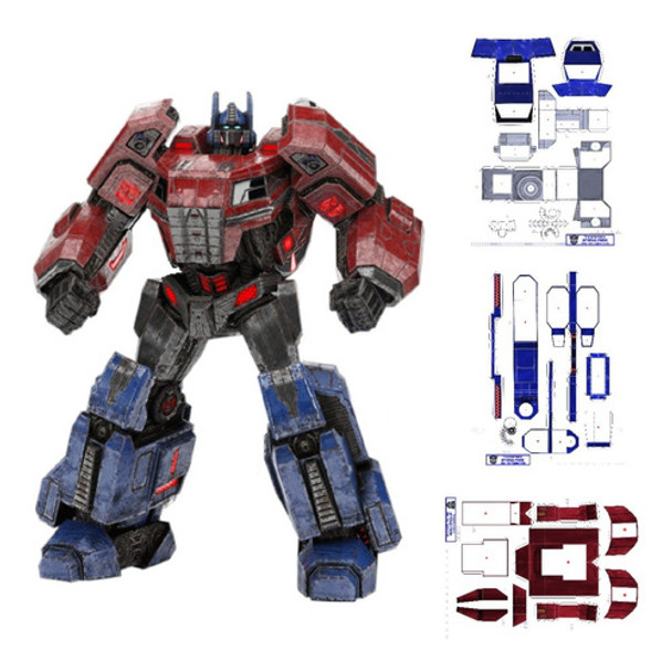 Optimus Prime Funcional Papercraft 0
