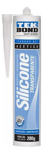 Silicone Adesivo Acético Transparente Tekbond 0