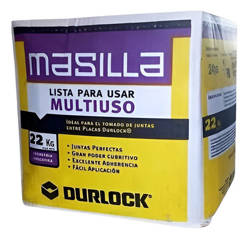 Masilla Durlock 22 Kg Caja Lpu Multiuso Lista Para Usar 0