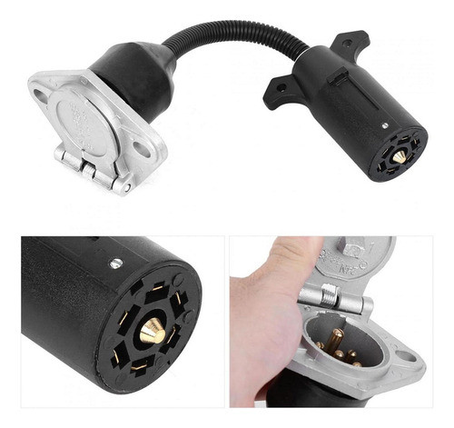 Adaptador De 7 Lâminas Planas Para 7 Pinos Redondos Tipo Uni 0