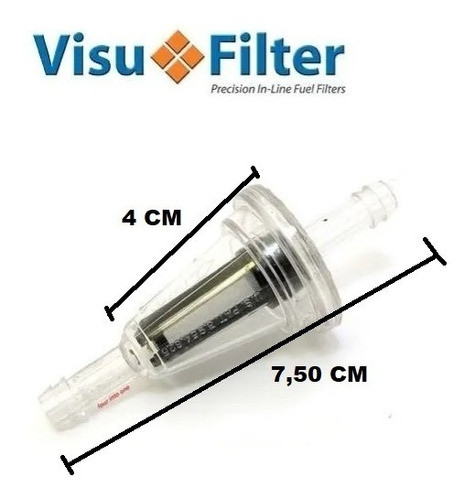 Filtro De Nafta Motos Universal Visufilter Contactomoto 0