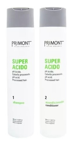 Primont Kit Super Acido Shampoo + Acondicionador 350 Ml 0