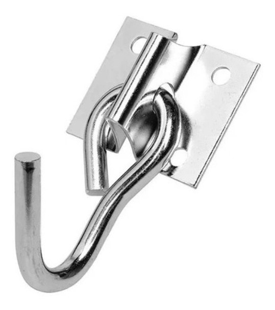 2 Kit Pares De Gancho De Rede Super Resistentes Cromado 0