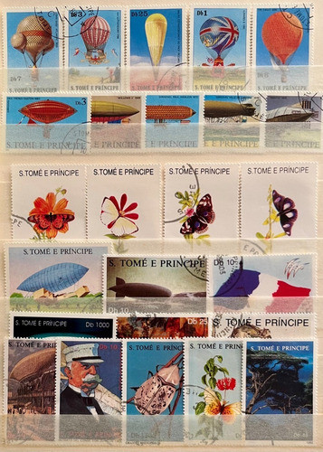 Santo Tome Y Principe- Lote De 25 Sellos - Temas Varios P615 0