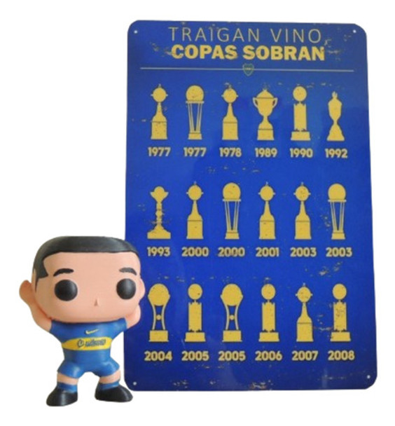Muñeco Pop3d Roman Riquelme + Chapa Futbol Boca 0 Muñeco Pop3d Roman Riquelme + Chapa Futbol Boca 0