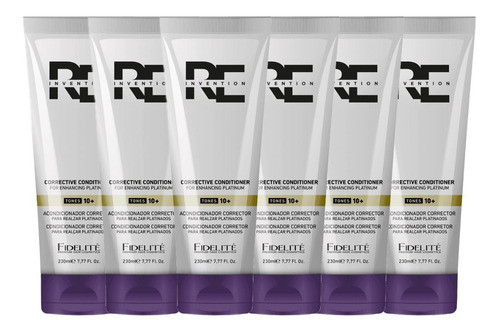 Kit X 6 Acondicionador Corrector Tonos 10+  230 Ml Fidelité 0