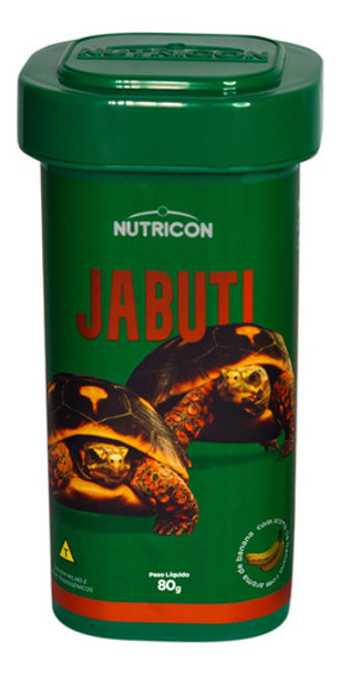 Alimento P/tartarugas E Répteis Nutricon Jabuti 80gr 0