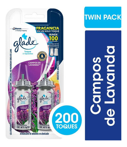 Repuesto  Lavanda Toque X2 Glade 0