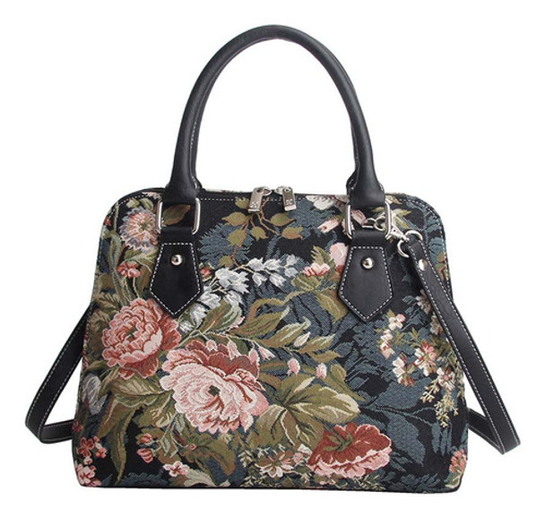 Signare Bolso De Mano Superior De La Tapiceria De La Lona De 0 Signare Bolso De Mano Superior De La Tapiceria De La Lona De 0