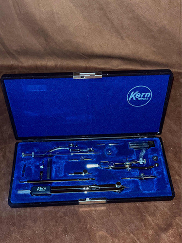 Compás, Juego De Compases  De Precisión Suizos En Caja 0