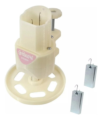 Maquina De Tricotin Tricord Rosa Easy Em Abs Nova 0