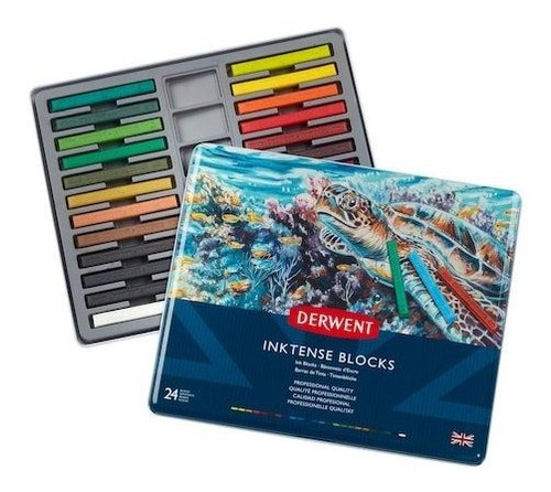 Barras Tinta Derwent Inktense Blocks X24 Solubles 0