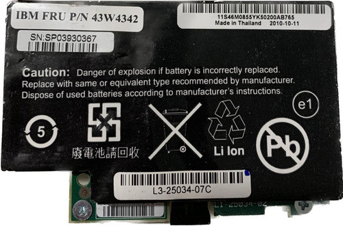 Bateria 43w4342 Sas Sata Mr10 Mr10m M5015 0