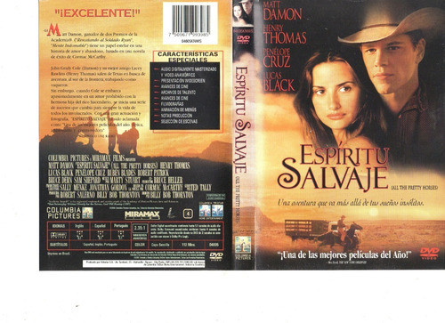 Espíritu Salvaje (2000) - Dvd Original - Mcbmi 0