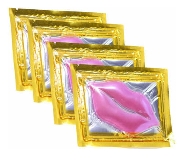 Kit 10 Máscaras Labial Colágeno Rosa Lip Mask Hidratante 0