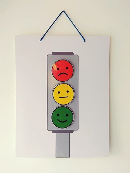 Material Didáctico: Semáforo De Las Emociones Autismo Tel 0