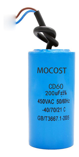 Capacitor Condensador De Marcha Permanente 200uf 450v 0