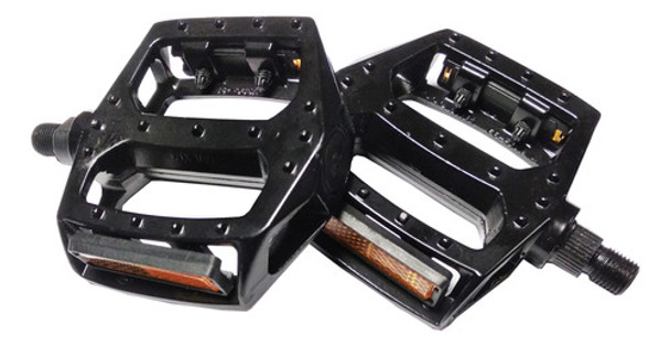 Pedales De Aluminio Negros Para Bicicleta Playera/urbana 0