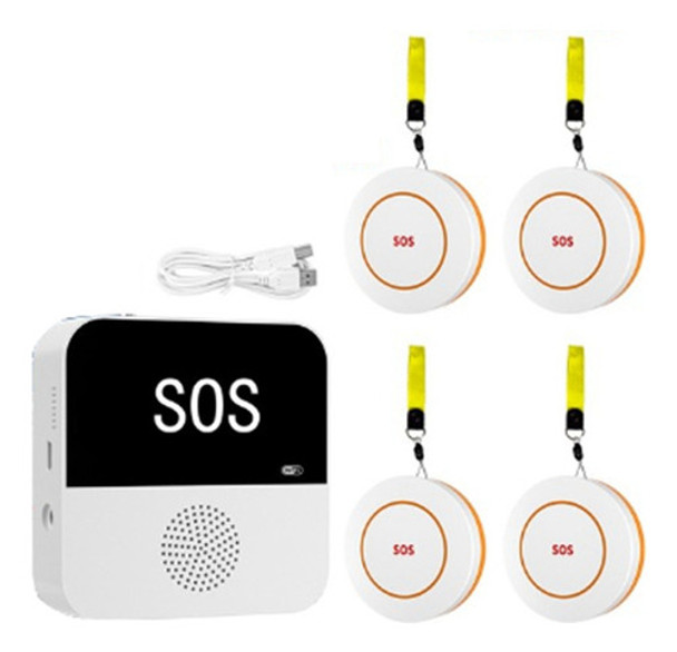 . Wifi Sem Fio, Cuidador De Idosos, Pager Sos, Botão De 0