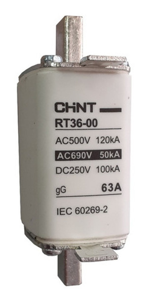 Fusible Tipo Nh 00 - 63amp Tamaño 00 500v Chint 0