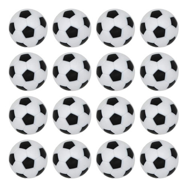 Balones De Fútbol De Mesa Oficiales, 32mm, Negro, Pack De 16 0