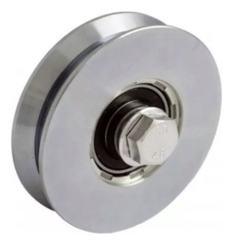 Rueda Para Porton En V Con Buje Y Tornillo 70mm K37 0