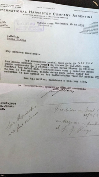 Antigua Papelería International Harvester Bahia Blanca Lote 2 Antigua Papelería International Harvester Bahia Blanca Lote 2