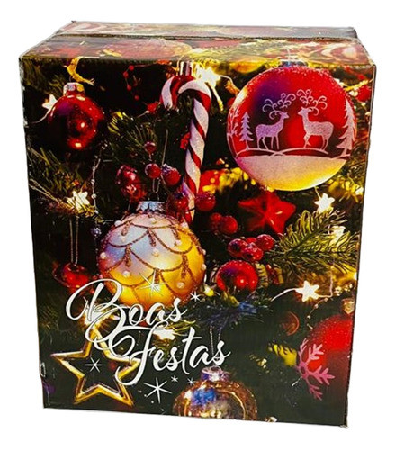 10 Caixas De Natal Para Cesta De Natal Colorida Offset 0