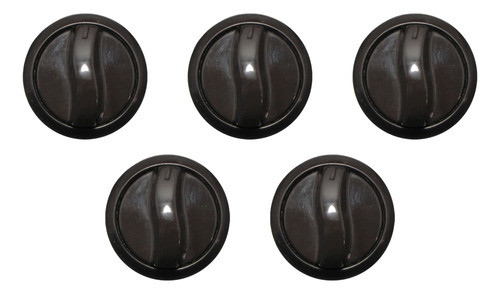 Juego De 5 Perillas Para Cocina Volcan Marron Pr 0