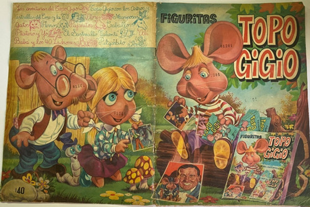 Álbum Topo Gigio, Faltan 3, 1969, Buen Estado, Ca2 0