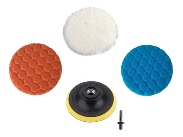 Kit 2 Pads De Pulido 6 Pulgadas (spta) + Cordero + Backing 0